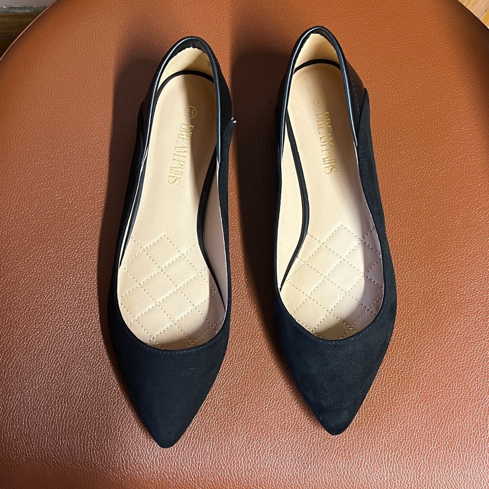 Dream Pairs Black Pointed Flats